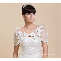Weiße Hochzeit Braut hübsche Hochzeitskleid Spitze appliqueslace Schal